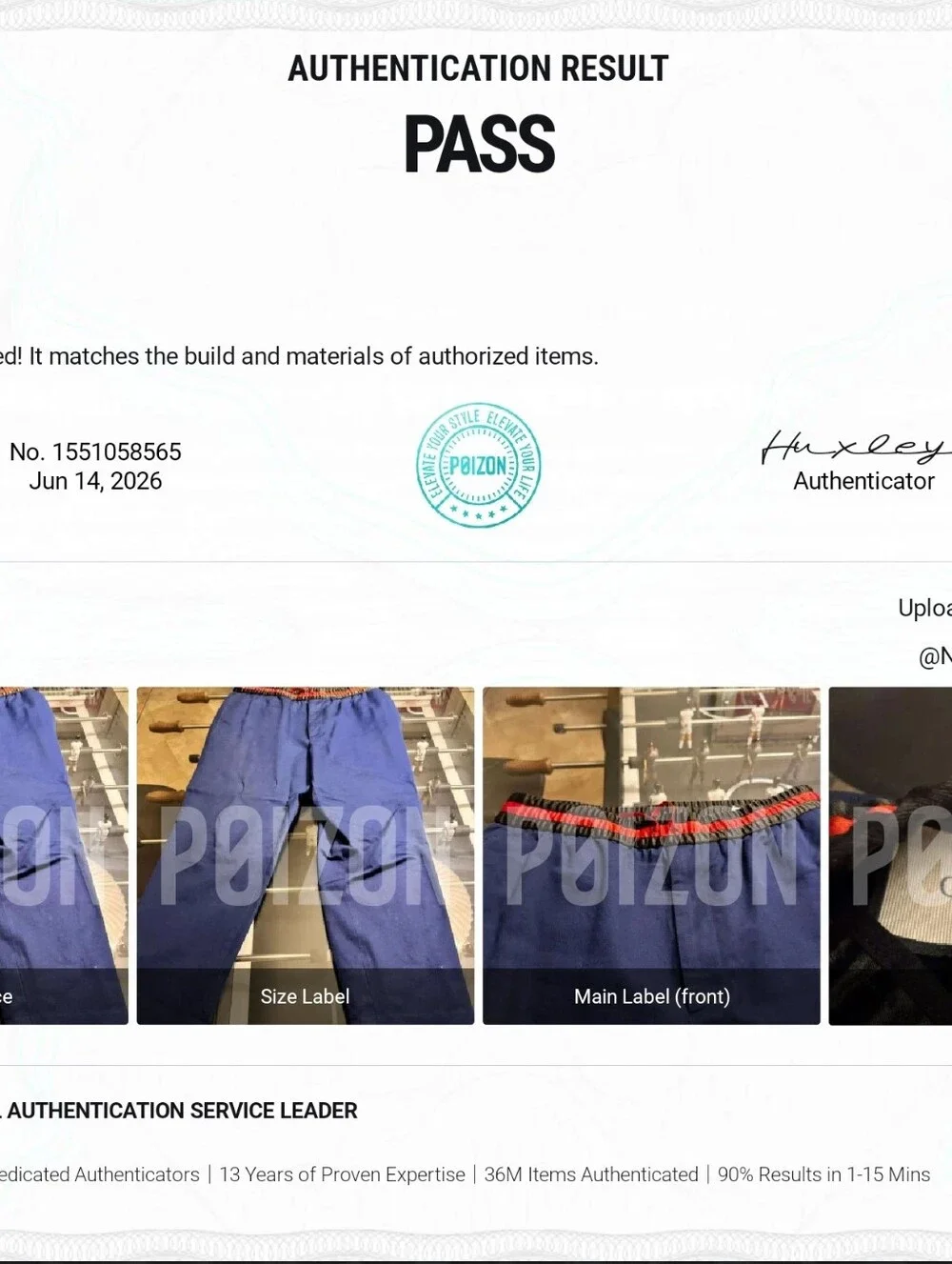 Gucci Men's Navy Blue Drawstring Pants Sz 52 It
